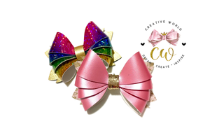 Popular 4 Layer Hair Bow Digital Template | CWC088