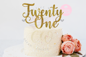 Twenty One svg | Cake Topper svg