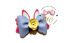 Load image into Gallery viewer, Cute Flower Bunny Ear Hair Bow Template | CWC134
