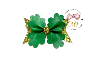 New 2 in 1 St Patricks Pinch Hair Bow Template | CWC131