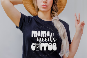 Mama needs Coffee svg | Mama svg | Coffee svg