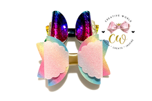 Load image into Gallery viewer, 2 in 1 Trendy Hair Bow Template | CWC031
