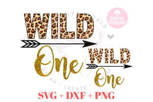 Wild One Birthday svg  | Leopard Birthday SVG