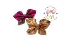 Load image into Gallery viewer, New 2 in 1 Butterfly Pinch Hair Bow Template ~2 Designs | CWC099
