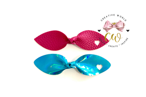 4 in 1 Adorable Leaf Knot Hair Bow Template | CWC032