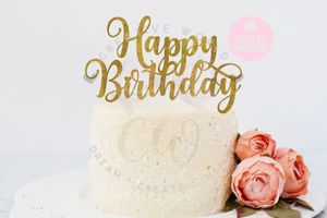 Happy Birthday svg | Cake Topper svg