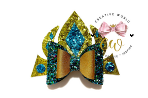 Princess Crown Hair Bow Template | CWC074