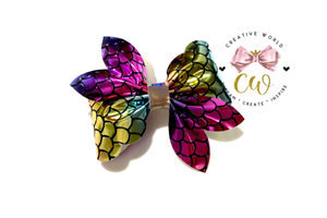 New Classic Scallop Pinch Hair Bow Template | CWC097