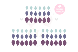 Pinched Stacked Double holes Earring Template | 54 Templates | ET002