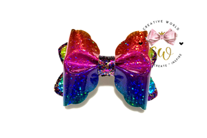 New Trendy Scallop Pinch Hair Bow Template | CWC157