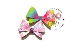 Trendy Hair Bow Template ~ 2 sizes | CWC020