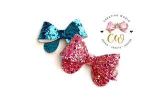 Cute Classic Hair Bow Template ~ 2 Sizes | CWC061