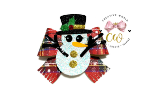 Snowman Hair Bow Template | CWC164