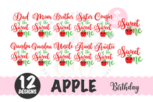 Load image into Gallery viewer, Bundle of 12 ~ Sweet One SVG | Apple One SVG | Baby 1st Birthday SVG
